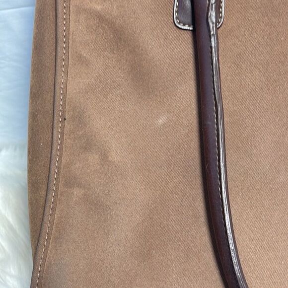 Diane Von Furstenberg Brown Suede Shopper Tote Bag - Picture 4 of 11